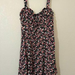 M- Black/pink floral